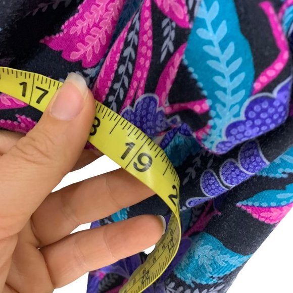 Vintage 90s Jewel Tone Button Up Floral Print Sheath Dress Small - Picture 9 of 12